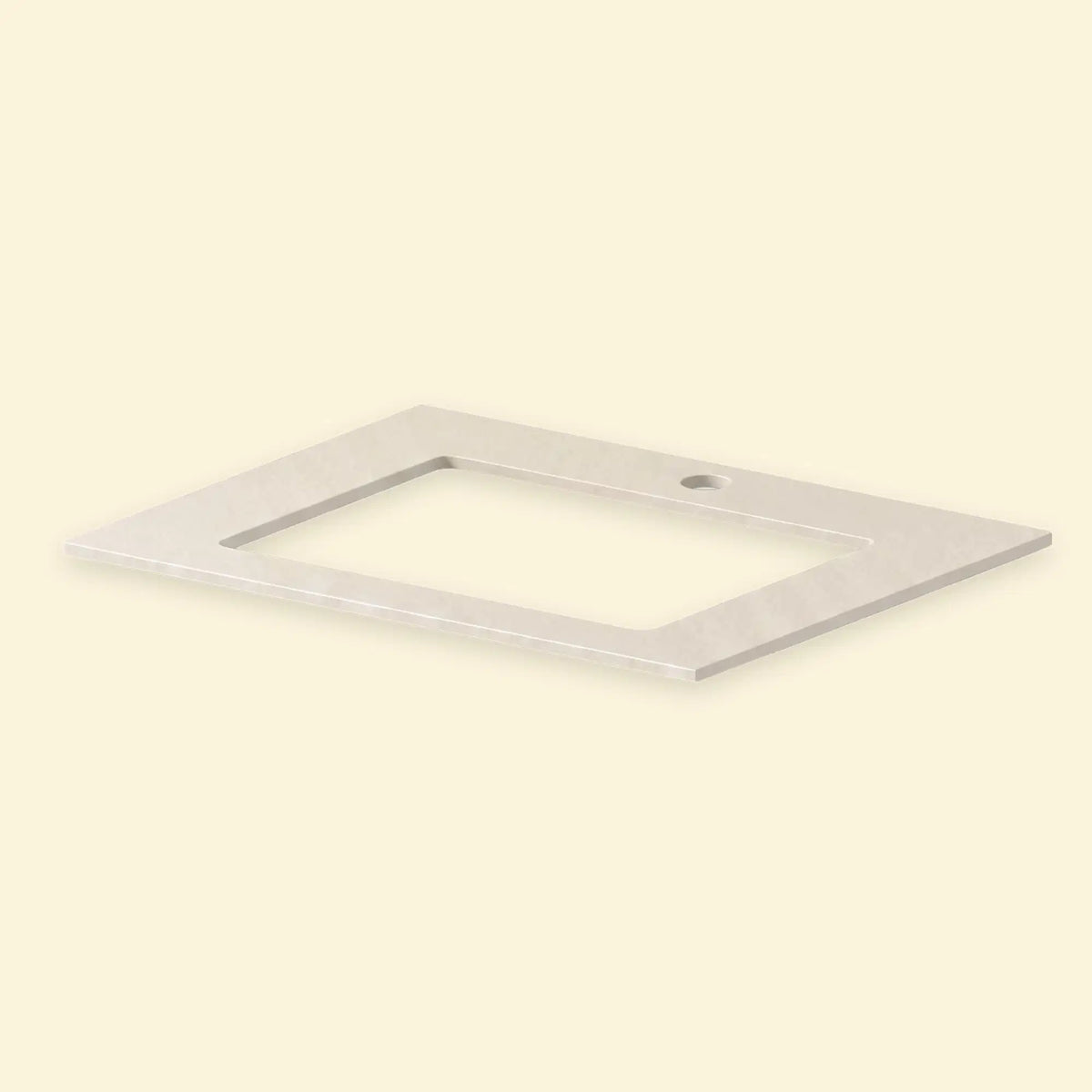 Crèmewit keramisch werkblad met uitsparing voor spoelbak en kraan Pilotis
::visuel:creme