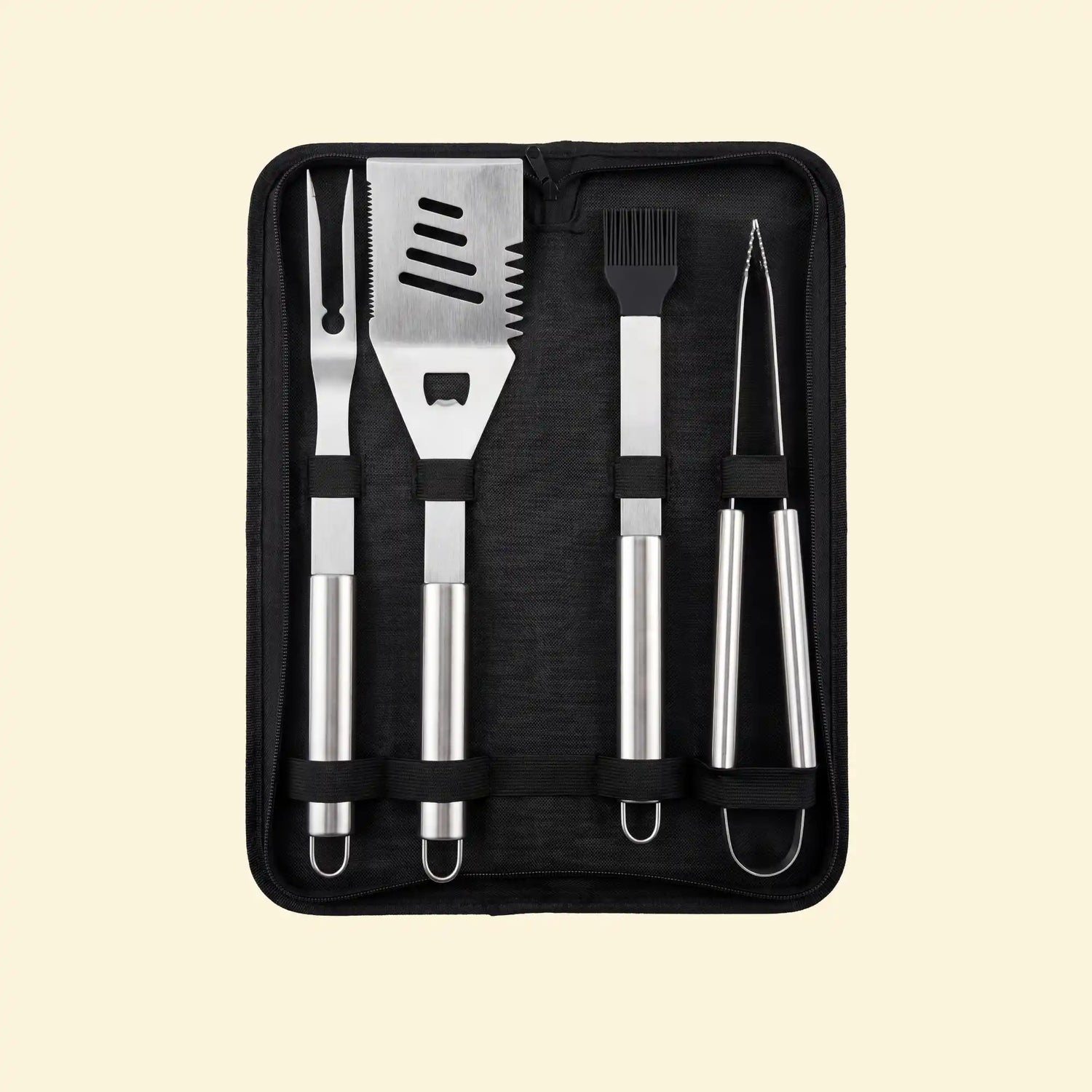 Set van 4 roestvrijstalen spatels