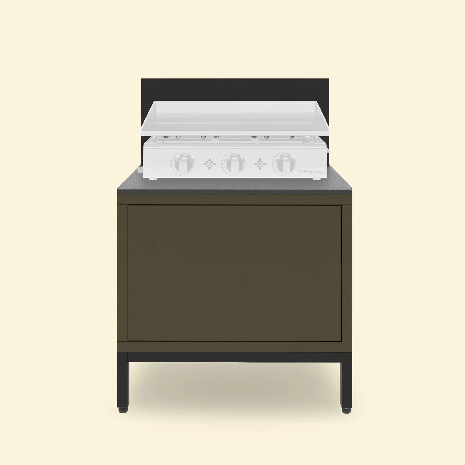Meuble pour plancha de cuisine extérieure PILOTIS